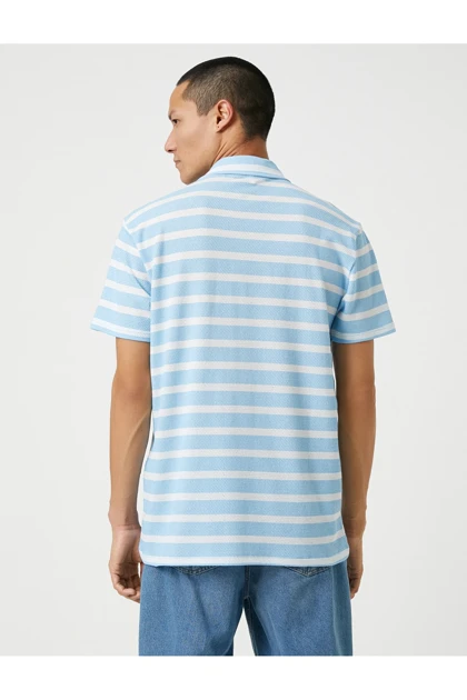 تیشرت یقه پولو مردانه اورجینال کوتون koton