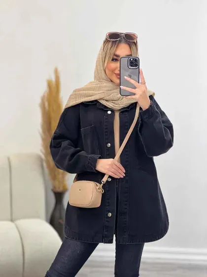 مانتو جین دو جیب