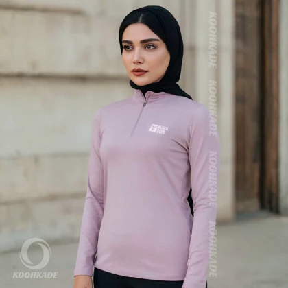 تیشرت نیم زیپ زنانه BLACK DEER A12