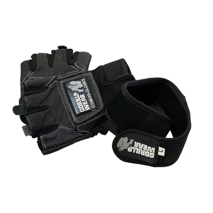 دستکش مردانه بند انگشتی طرح گوریل چرمی مشکی