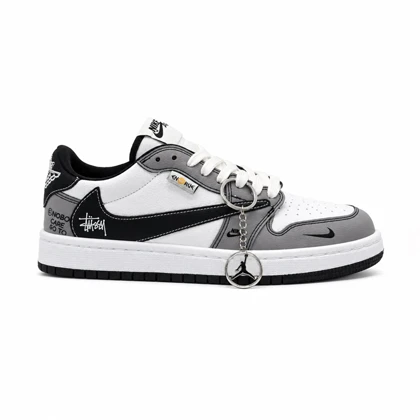 کفش و کتانی مردانه مدل نایک ترویس NIKE TRAVIS رنگ سفید طوسی کد 30357
