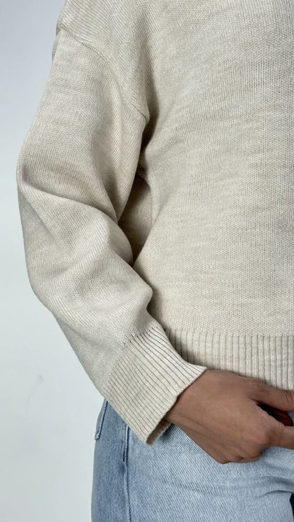 بلوز بافت نیم زیپ TEDDY کد 1500222