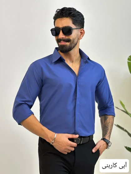 پیراهن مردانه پارچه ای ساده_کد4502
