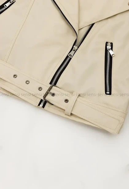 بایکر چرم آستر دار زارا کد1004868