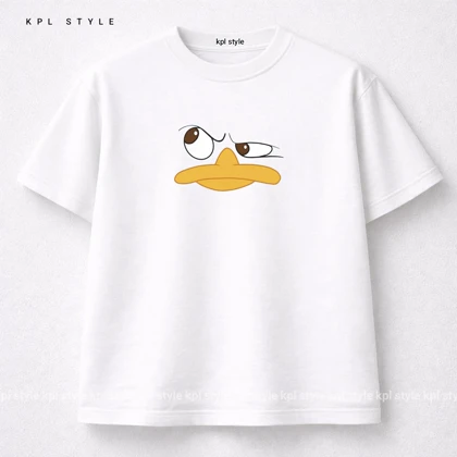 تیشرت باکسی نخ پنبه طرح (Duck) | کد 1357