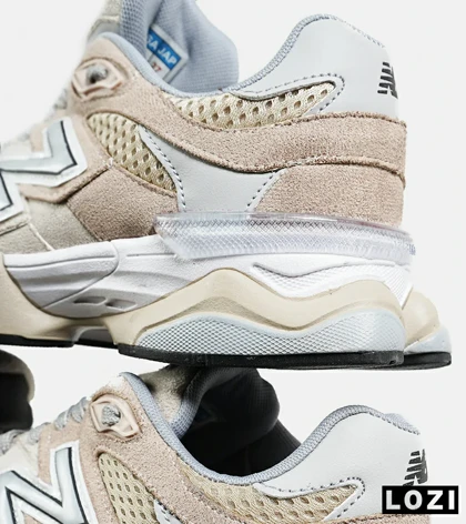 کفش کتانی مردانه و زنانه کرم طوسی NEW BALANCE 9060