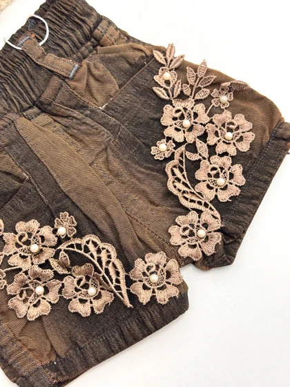 تاپ و شورت قلاب بافی
