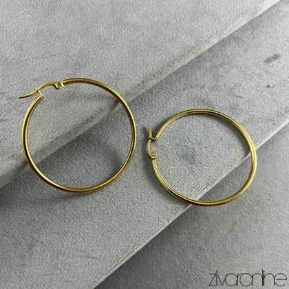 گوشواره زنانه حلقه‌ای متوسط 20357