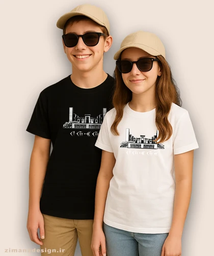 تیشرت بچگانه اصیل ایرانی طرح تخت جمشید کد 998