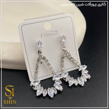 گوشواره جواهری کد gzj06