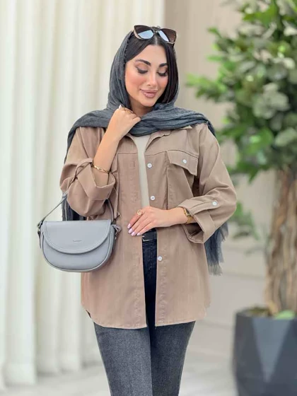 مانتو دو جیب پاکتی محنا