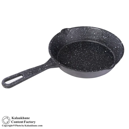 ماهیتابه تک دسته چدن سایز 18 پرانی کد 9012