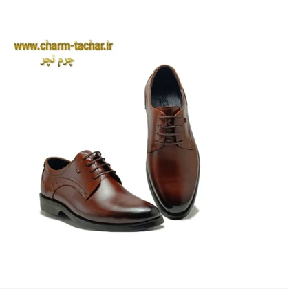 کفش رسمی بندی مردانه چرم طبیعیsi190