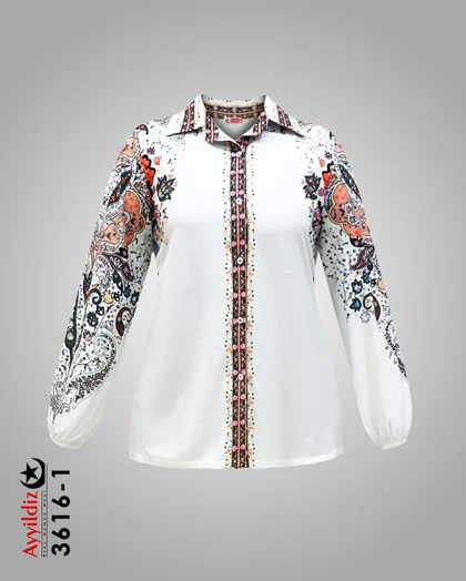 شومیز زنانه مجلسی ترند سایز بزرگ کد 3616