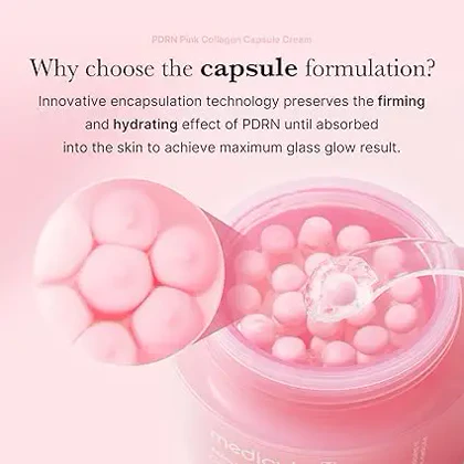 کرم کپسولی کلاژن و PDRN مدی کیوب 55 گرم (Medicube Salmon DNA PDRN Pink Collagen Capsule Cream)