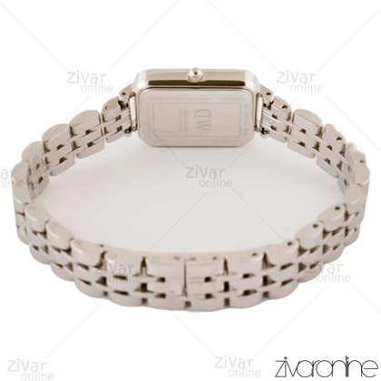 ساعت دنیل ولینگتون کوادرو زنانه سیلور صفحه مشکی 104144