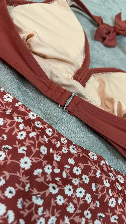 مایو دو تکه بیکینی کاپشه انگلیس کد CAA12C4E023JC