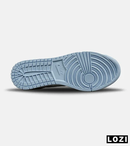 کفش کتانی ساق‌دار مردانه و زنانه سفید آبی NIKE jordan 1 مدل 7687