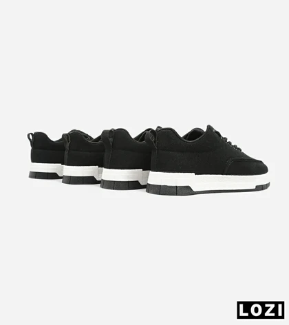 کتانی مردانه مشکی سفید PULL&BEAR