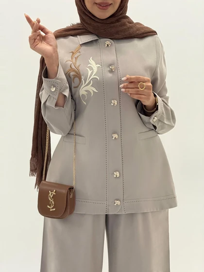 4110-کت مزونی برنس (ایراد دار)