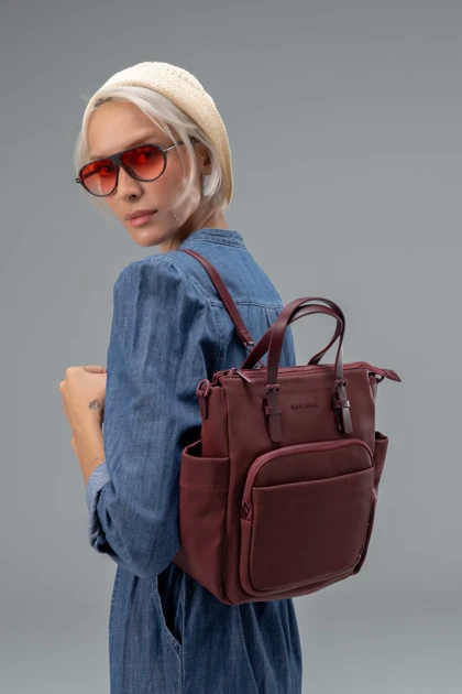 کیف دستی زنانه چرم مصنوعی دسته دار دیوید جونز DAVIDJONES