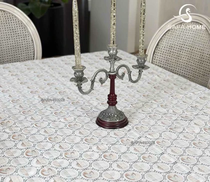 سفره رومیزی رویال طرح برگ دارای سایزبندی