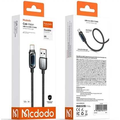 کابل تایپ سی مک دودو MCDODO مدل CA-0380 طول 1.2متر 6 آمپر