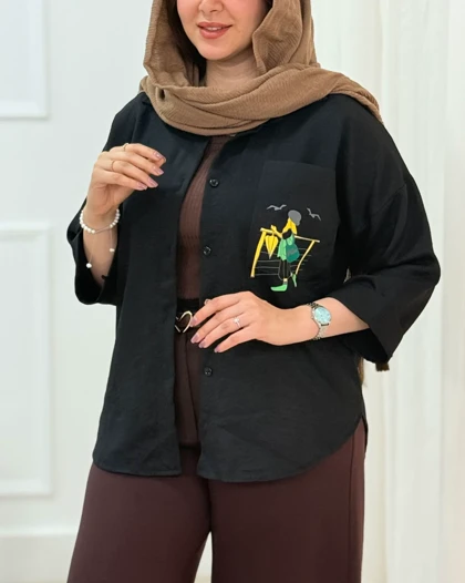 تونیک مانتویی فائزه کد محصول 1655