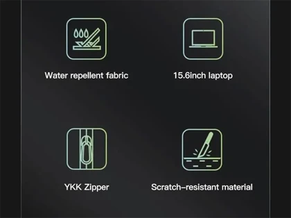 کوله پشتی لپ تاپ 15.6 اینچ بنج Bange اصل مدل BG-7682 قفل دار