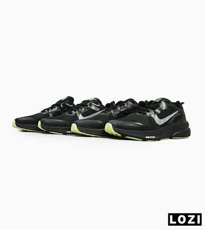 کفش کتانی بزرگ پا مشکی سبز NIKE zoom