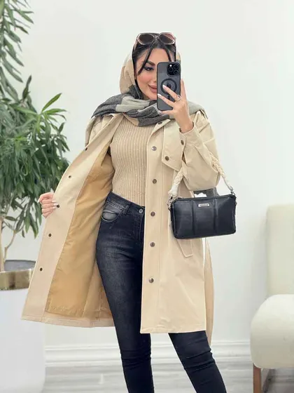 بارانی ژیله دار سپیدار