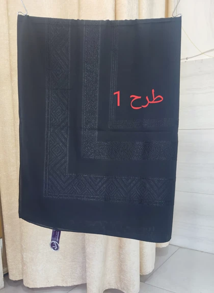 روسری زنانه مجلسی مشکی