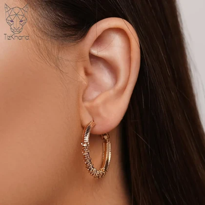 گوشواره ژوپینگ حلقه‌ای خاویاری