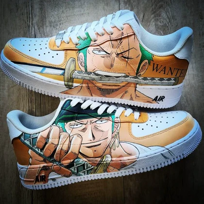 کفش اسپرت ONE PIECE کاستوم کتانی انیمه وان پیس ایرفورس نایک nike air force کد 83819