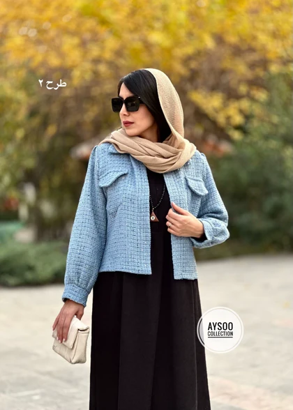 ست پیراهن مانتویی و کت شانل(پیش فروش)