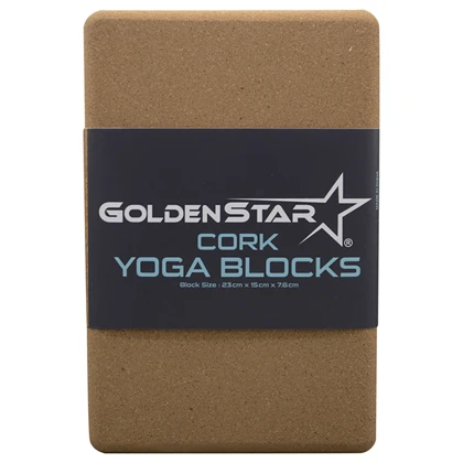 آجر یوگا گلدن استار Golden Star چوب پنبه‌ای