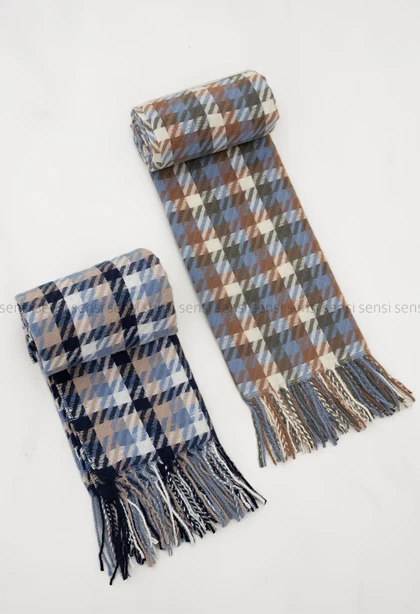 شال 4خونه پیچازی پشمی کد1004701