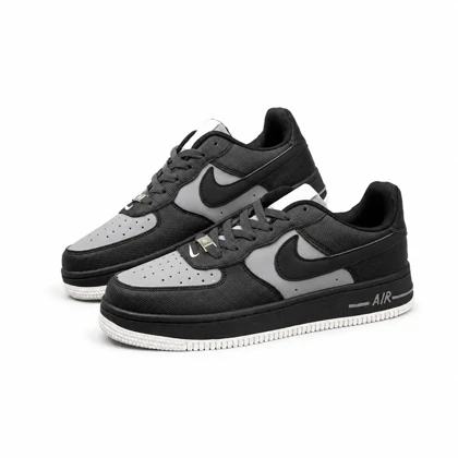 کتانی خارجی مردانه مدل جردن وان مشکی طوسی NIKE(های کپی )