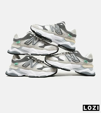 کفش کتانی مردانه و زنانه سفید طوسی NEW BALANCE 9060 مدل 5393