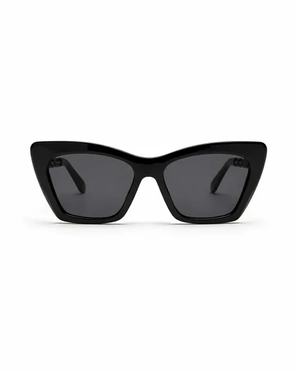 عینک آفتابی زنانه UV400 کت‌آی زنجیری کد F1-016