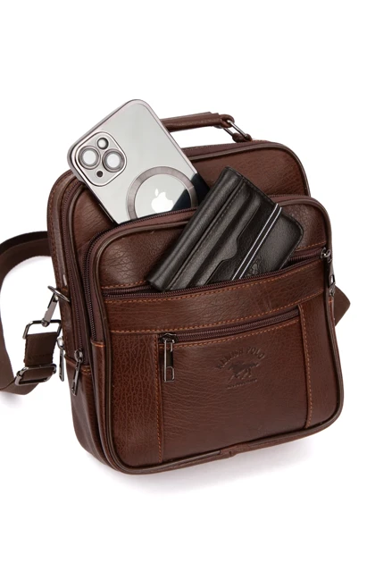 کیف دوشی مردانه cerff-leather-clup cerff-leather-clup