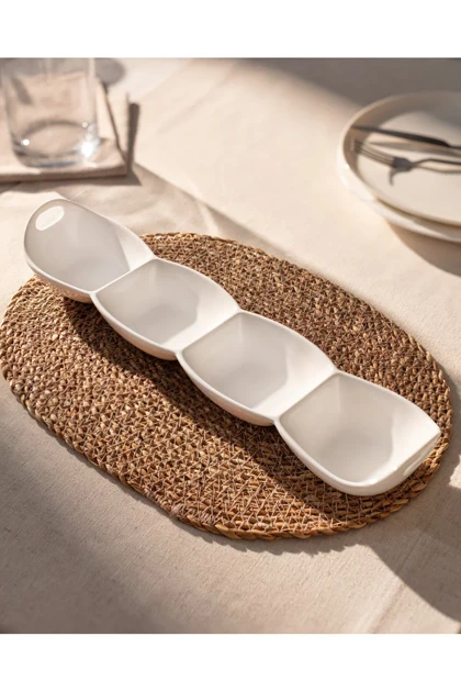 ظرف سرو 4 بخشی Madame Coco مدل Petit Concept Bone China - سفید