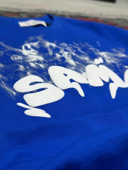 تیشرت پارچه ماکان چاپ پفکی طرح SAME