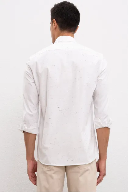 پیراهن سفید مردانه G081SZ004.000.901481