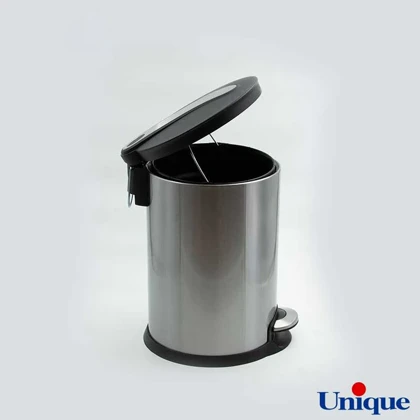 سطل زباله استیل 5 لیتر با آرام بند یونیک کد 4410