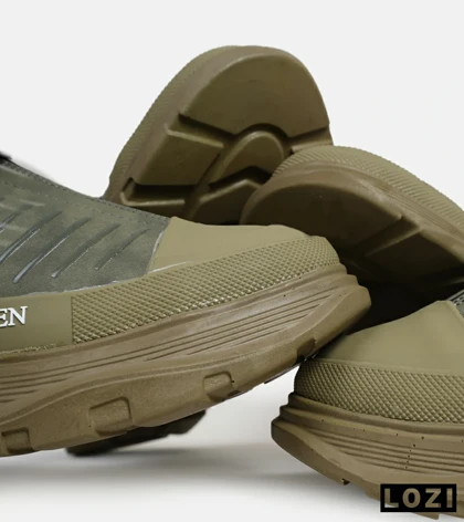 کفش کتانی نیم ساق زیتونی Alexander McQueen مدل 5758