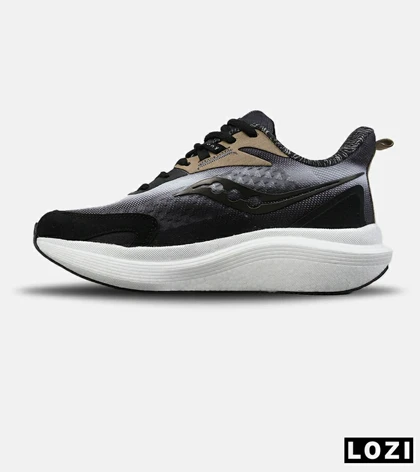 کفش کتانی مردانه و زنانه مشکی طوسی Saucony Endorphin Speed 4 مدل 8872