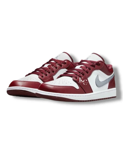 کتانی ویتنامی نایک ایر جردن وان لو باردیاکس Nike Air Jordan 1 Low white Bordeaux