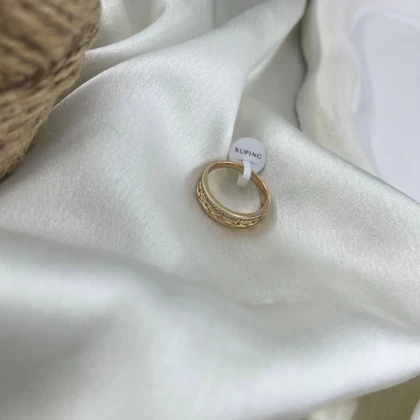 انگشتر زنانه ژوپینگ مدل پیوند طرح زنجیری نگین‌دار