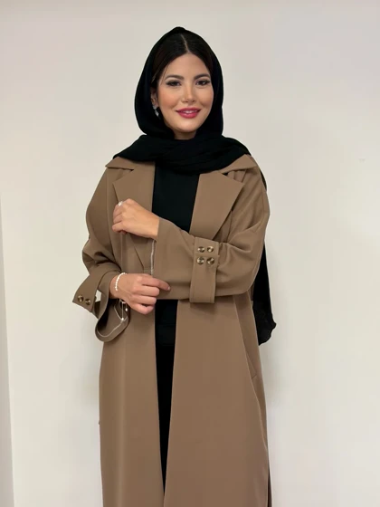 مانتو پشت دکمه مدل ژیکا